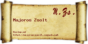 Majoros Zsolt névjegykártya